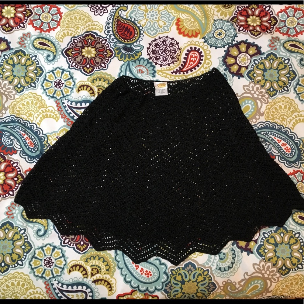 3/$30 Talbots crocheted shawl